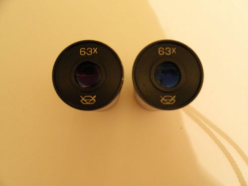 Used Pair of 6.3X Microscope Lens