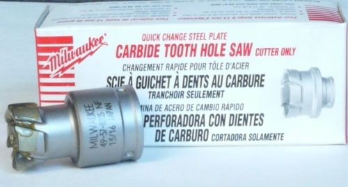 MILWAUKEE  13/16&#034; 21mm CARBIDE TOOTH HOLE SAW Cutter  Brand New Box  49-57-8205