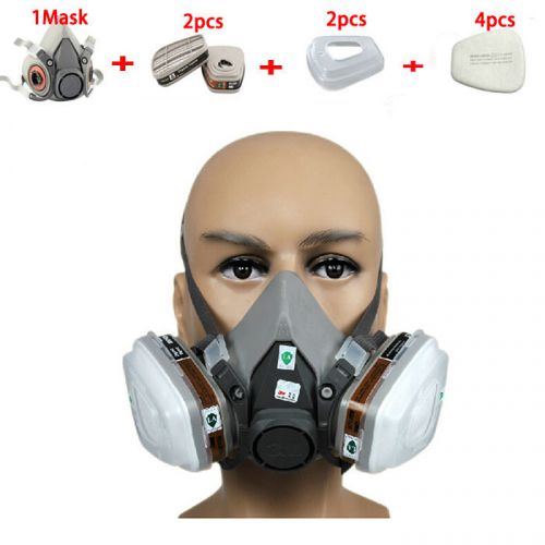 9 in 1 Suit For 3M 6200 6001cn 5n11 Face Gas Mask Respirator Painting Spraying