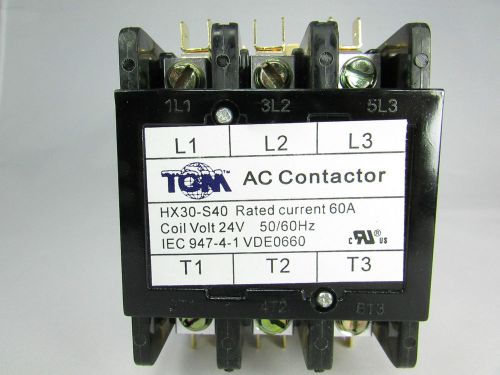 Definite purpose contactor 60amp/3pole/24volt new heat pump, a/c refrigeration for sale