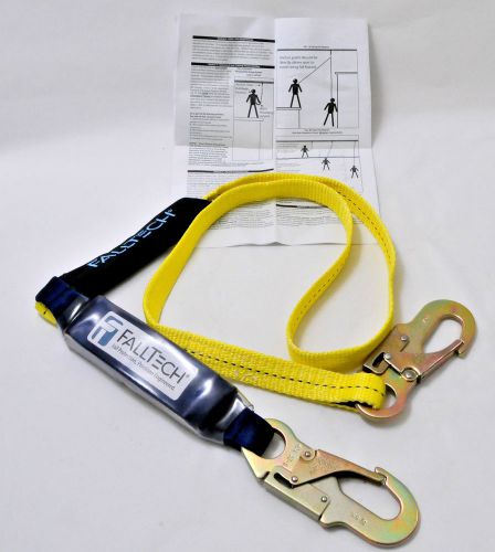65.00 falltech 8256 clear pack 6-foot shock absorbing lanyard new for sale
