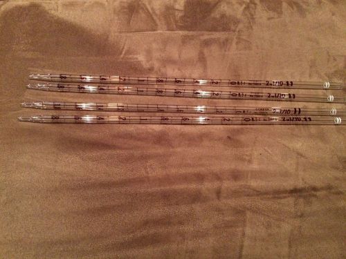 4 New Corning  7095A Corex Pipets Pippets 2 In 1/10