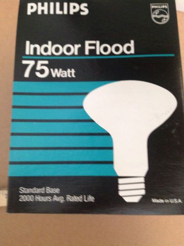 PHILIPS LOT OF 5 ) R40 75 Watt Indoor Flood Lamps