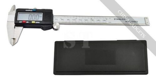 Digital electronic vernier caliper 6inch/150mm lcd stainless steel first-class for sale