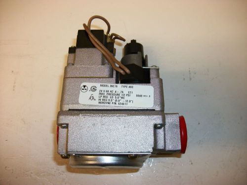 New white rodgers 36c76 type 483 2 stage gas valve lp gas 24 volt for sale