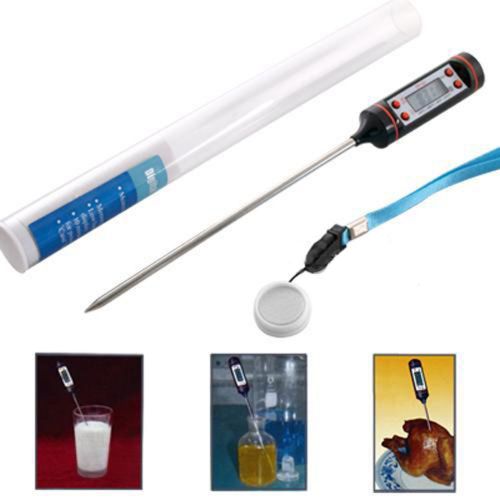 Digital lcd display thermometer pyrometer cooking food temperature probe needle for sale
