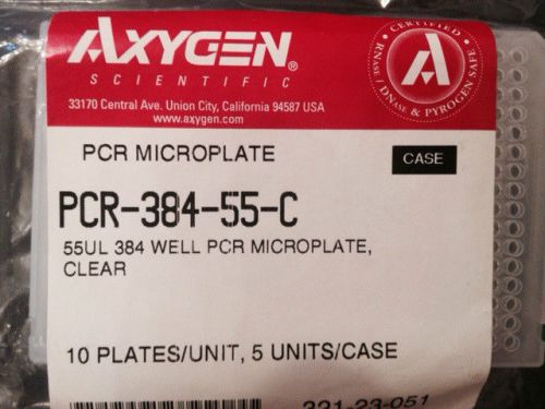 Axygen PCR-384-55-C, 55uL, 384-Well Microplate -9 Plates/Unit