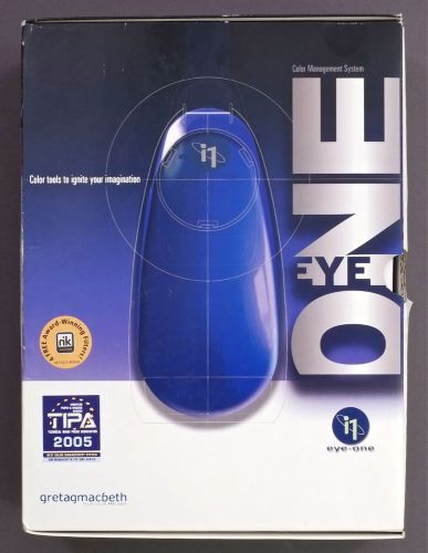 Gretag macbeth eye one i1 spectrometer color management system for sale