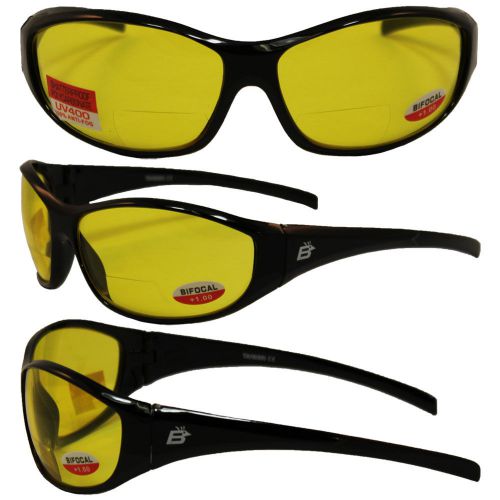 Sparrow safety glasses by birdz - black frames yellow lens for sale