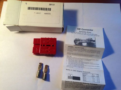 NEW LOT OF12 Anderson Power Products SB50A Connector #6 RED Part 6331G1 6 GA