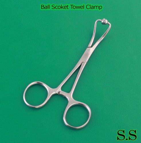 12 Ball &amp; Socket Towel Clamp 5.5&#034; Surgical Instrument