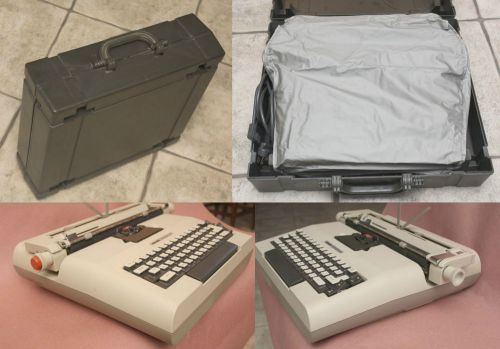 Lexikon 82 (OLIVETTI) Electric Portable Typewriter designed by Mario Bellini