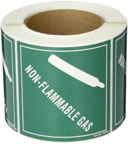 Tape Logic DL5832 Subsidiary-Risk DOT Label, Legend Non-Flammable Gas With 4 X