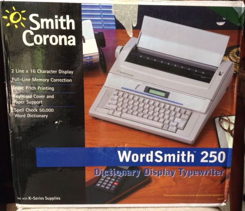 Smith Corona WordSmith 250 K Series Electronic Typewriter Spell Check Correction