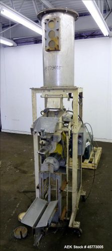 Used- Valve Bag Filler. Includes 12&#034; diameter by 29&#034; feed hopper/chute. Has a 2.