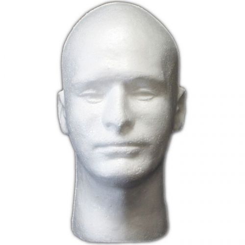 LESS THAN PERFECT MN-409LTP Male Styrofoam Mannequin Head