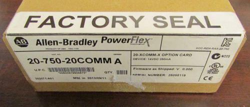 *Sealed* ALLEN BRADLEY 20 750 20COMM Power Flex Drive  20-XCOMM-X Option Card
