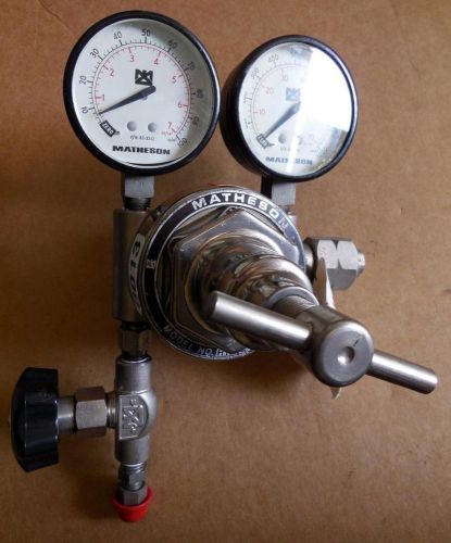 Matheson pressure regulator /w dual gauges 1000 psi h15 a 330 ships today! for sale