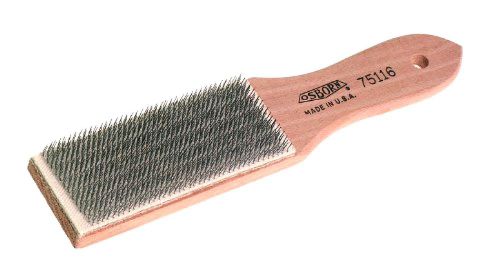 Osborn International 75116SP Steel File Card, 3-3/4&#034; Brush Area Length