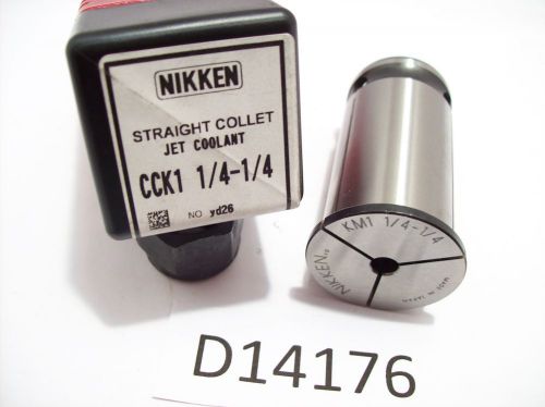 NEW NIKKEN STRAIGHT COLLET  1-1/4&#034; OD 1/4&#034; ID FOR MILL CHUCKS &amp; OTHER D14176