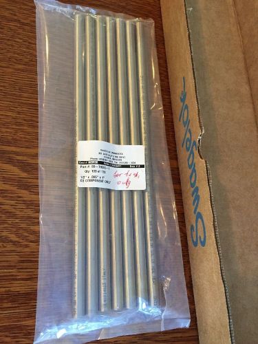 7 Each New Swagelok 316 Stainless Steel Tubing 1/2 in OD, 13.25&#034; Long TP316L