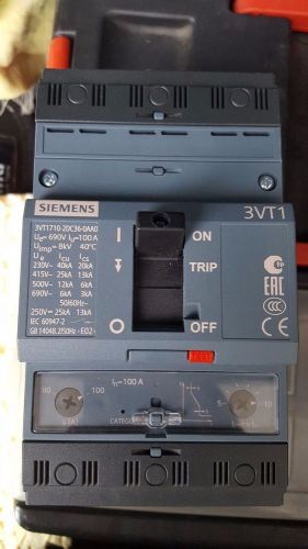 Siemens 3VT1 100A Molded Case Circuit Breaker 3VT1710-2DC36-0AA0 (D304)