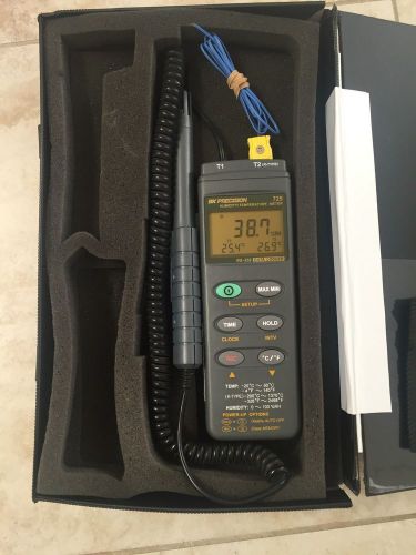 BK Precision 725 Datalogging Humidity/Temp Meter, RS-232 calibration valid Aug.