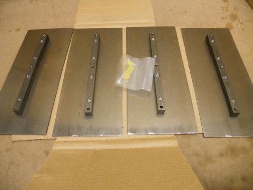 Lot of 4 - new bartell 6” x 14” finish flat trowel blade for sale