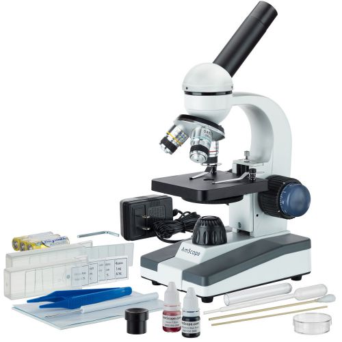 40X-1000X Portable Student Microscope with Slide Preparation Kit