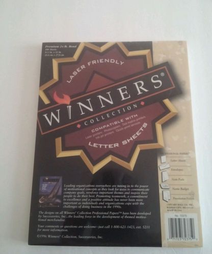 NEW UNOPENED 90&#039;s WINNERS COLLECTION THEMED GRAPHIC  LETTER PRINTER 100 SHEETS