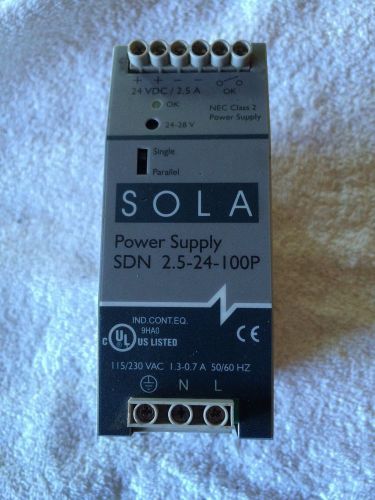 SOLA Power Supply SDN 2.5-24-100P