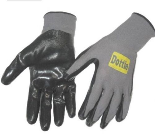 One Dozen Dottie Nitrile Dipped Gloves Medium Sized NEW