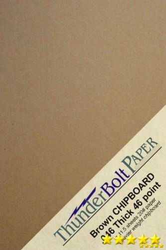 50 Sheets Chipboard 46pt point 5 X 7 Inches Heavy Weight Photo|Card Size .0, New