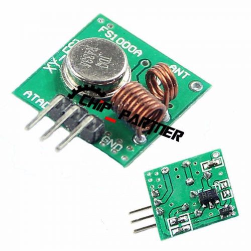 10pcs 433mhz wl rf transmitter and receiver kit for arduino arm mcu raspberry pi for sale