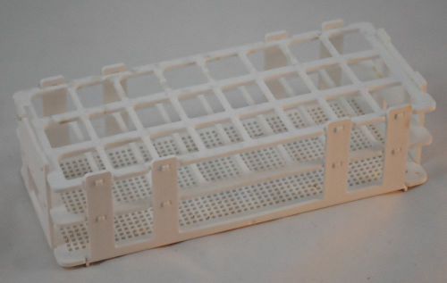 24 place wet/dry test tube rack w/ 25mm holes for sale