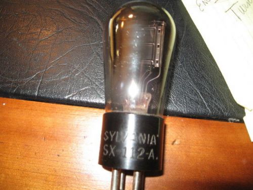 1 used 112-A Sylvania base engraved radio vacuum tube TV7=75/42