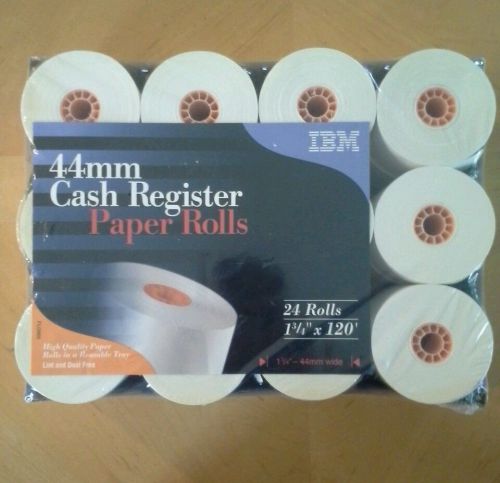 IBM 44mm 1.75&#034; X 120 Cash Register Printer Tape - Case of 24 Rolls