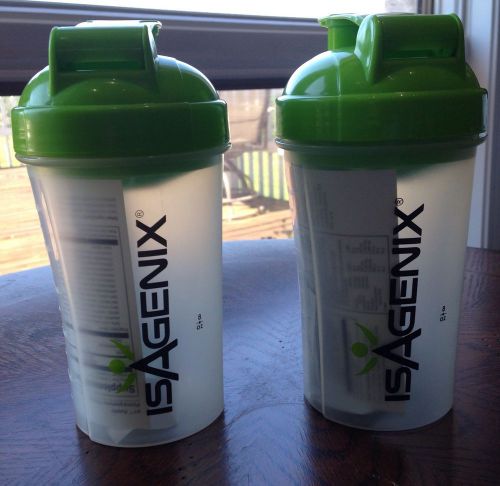 New Isagenix Shaker Bottle Cups LOT Of Two