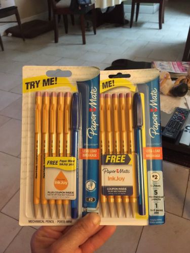 2 Packs Of Paper Mate Sharpwriter Mechanical Pencils, #2, 0.7mm, (5) Pack