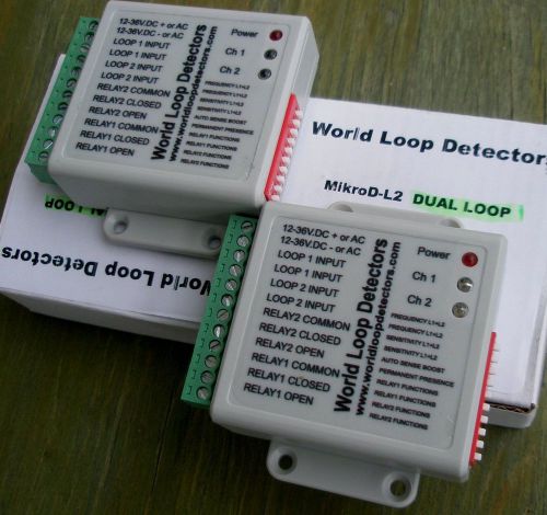 2-PACK.LOOP DETECTOR.12-36V.AC &amp; DC POWER.2-LOOP=4 SINGLES IN 2 BOX =$21.00/LOOP