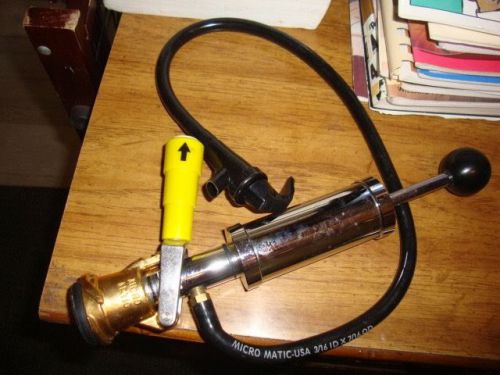 Micro Matic Beer Keg Tap With Pump Excellent Condition! Party pump!