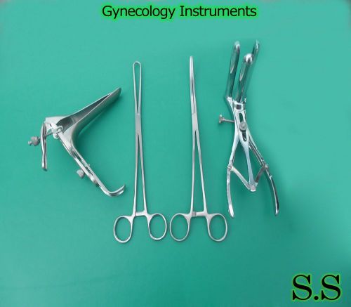 Exam Set w/Mathieu+Graves Speculum Large Gynecology instruments