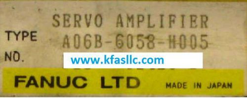 Fanuc Servo Amplifier A06B-6058-H005 or A06B6058H005 REPAIR SERVICE