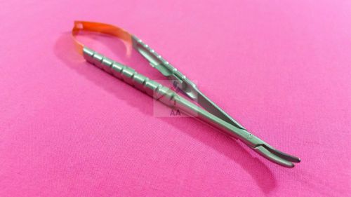 T/c castroviejo needle holder curved with tungsten carbide inserts 7&#039;&#039; for sale