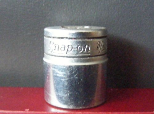 Vintage Snap-on Tools 3/8&#034; drive 3/4&#034; Shallow Chrome 6-point FS241.....(LA3-S65)