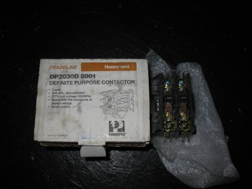 Honeywell tradeline DP2030D-5001 277 volt coil 30amp contactor
