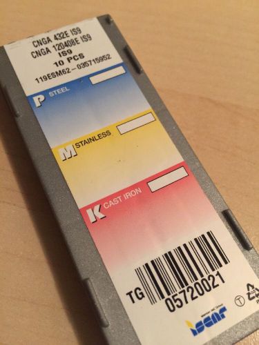 Open Box New Iscar Inserts CNGA 432E IS9 - 1 Box of 10