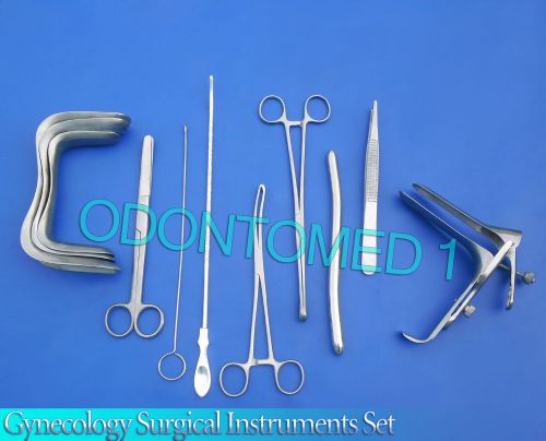 Gynecology Surgical Instruments Kit Forceps , Sims+Pederson Speculum Large