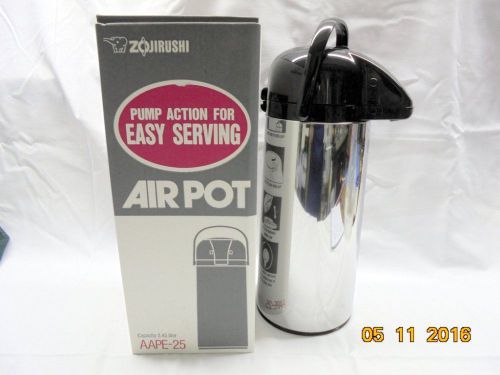 Zojirushi 2 Stainless Steel Air Pot Dispenser Beverage 2.45 Liter Airpot beverag