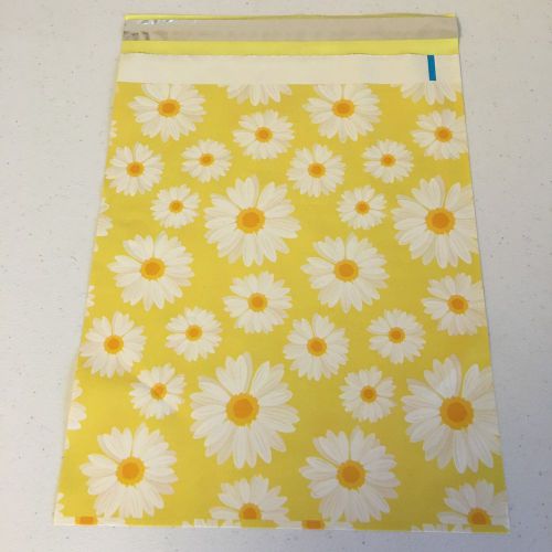 100 Designer Daisy Floral Poly Mailer - 10 x 13&#039;&#039; Mailer Bag, Favor, Event
